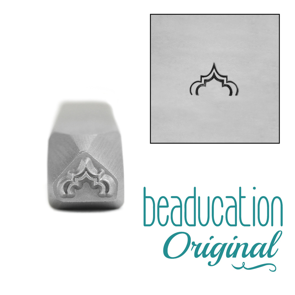 Metal Stamping Tools Tall Moroccan Arch Metal Design Stamp, 6mm - Beaducation Original